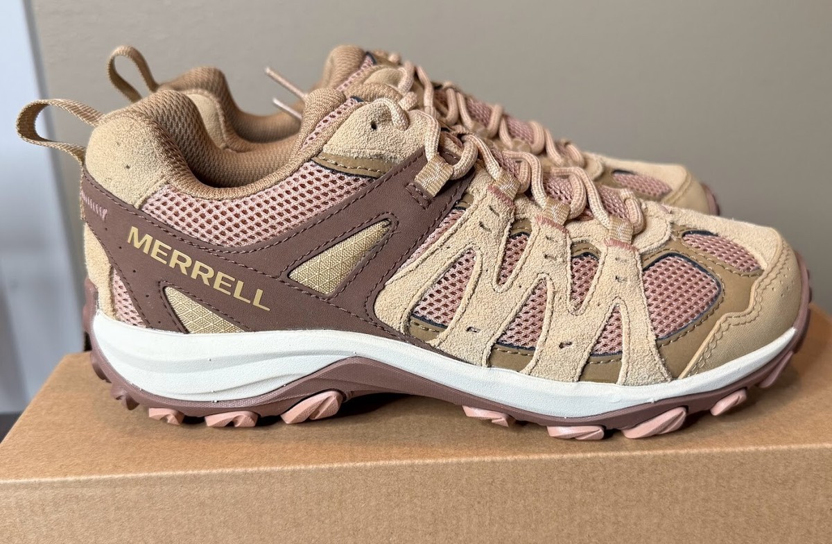 New Merrell Women's Accentor 3 Tan Rose Hiking Walking Outdoor