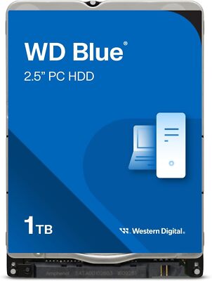 Western Digital 1TB WD Blue Mobile Hard Drive HDD 5400 RPM SATA 6 Gb/s WD10SPZX