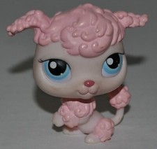 chien caniche authentic rose yeux bleu # 48 LITTLEST PET SHOP Petshop LPS Hasbro