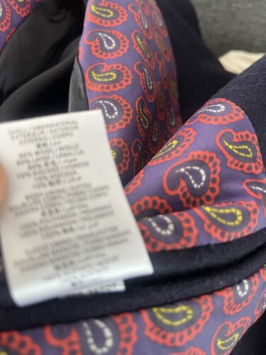 Men's GANT Rugger "The Doubler" Blue Wool Blend Double Breasted Overcoat Size M - Picture 8 of 9