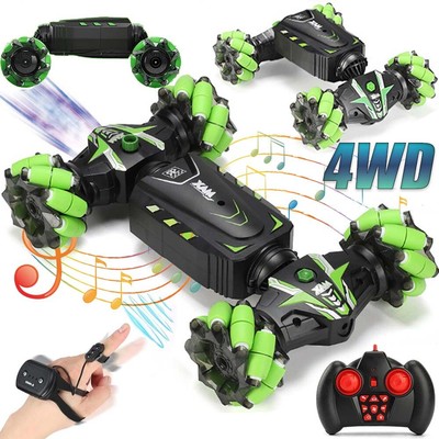 NEU 4WD Deformable RC Stunt Car Gesture Remote Control Off Road Spielzeugs Auto