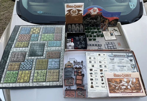 Vintage Hero Quest Game System Milton Bradley Board Game 1989/1990 Near Complete