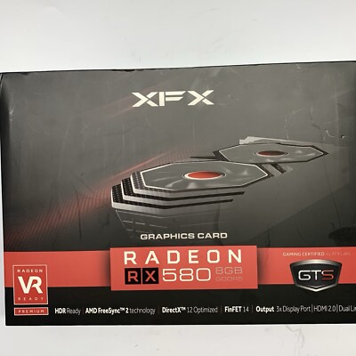 XFX AMD Radeon RX 580 8GB GDDR5 Graphics Card - RX-580P8DFD6