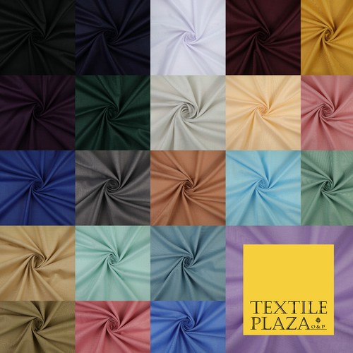 ÜBER 20 FARBEN - schlichte weiche LEINEN-LOOK 100 % Polyester Stoff Kleid Handwerk 45" - Bild 1 von 45