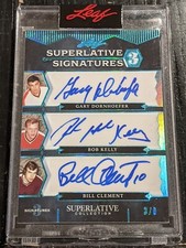 2021 Leaf Superlative Signatures Gary Dornhoefer Kelly Clement AUTO 3/6 SEALED