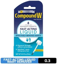 Compound W Maximum Strength Fast Acting Liquid Wart Remover, 0.3 Fl Oz