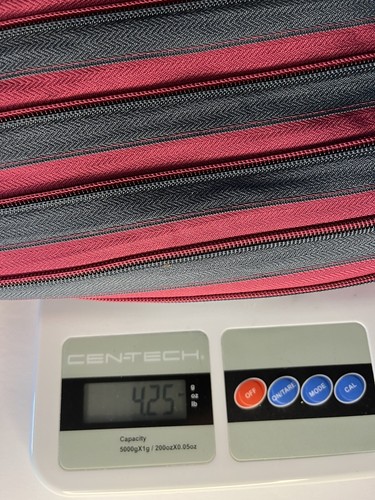 Borsa a mano Zipit con cerniera rosa e grigia 9"x 11" con chiusura a scatto - Foto 8 di 8