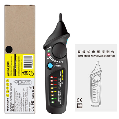 MAXRIENY AVD06 Dual Mode AC Voltage Detector Test Pen & Flashligh Function K1U0