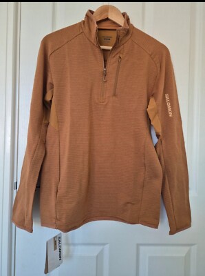 Salomon Essential Lightwarm Herren Half Zip Midlayer - Small 