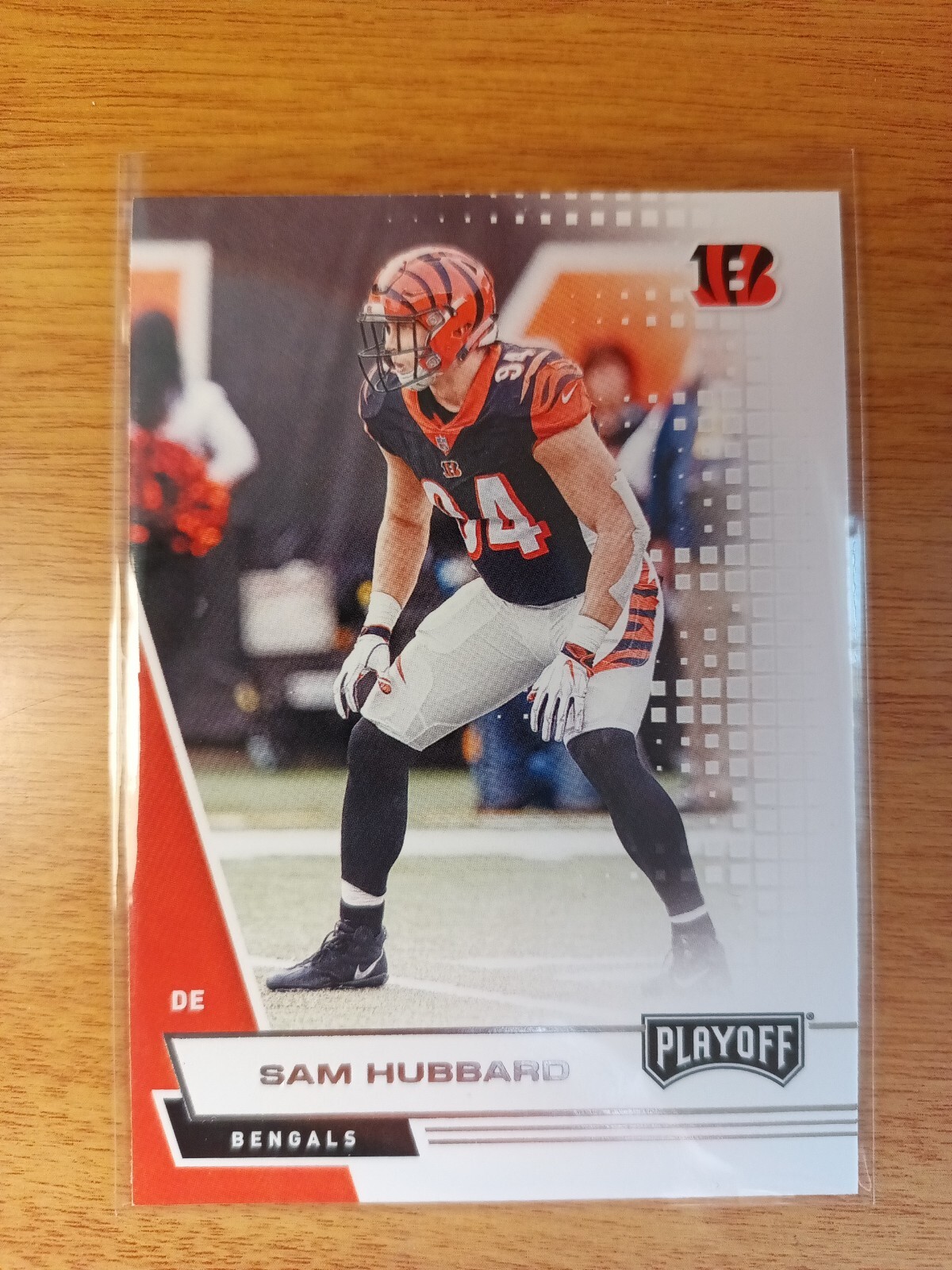 SAM HUBBARD 2020 PANINI PLAYOFF FOOTBALL CARD-#35-BENGALS 🏈🔥