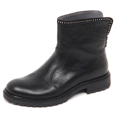 E2452 stivaletto bimba nero MOMINO biker scarpe boot shoe kid girl