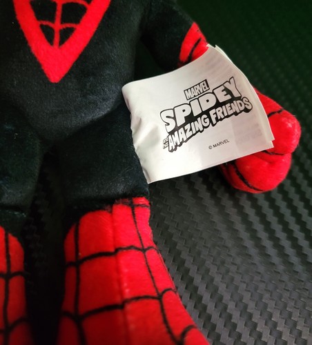 Marvel Spidey Amazing Friends Spiderman 9" Plush Stuffed Toy Miles Morales - Picture 3 of 3