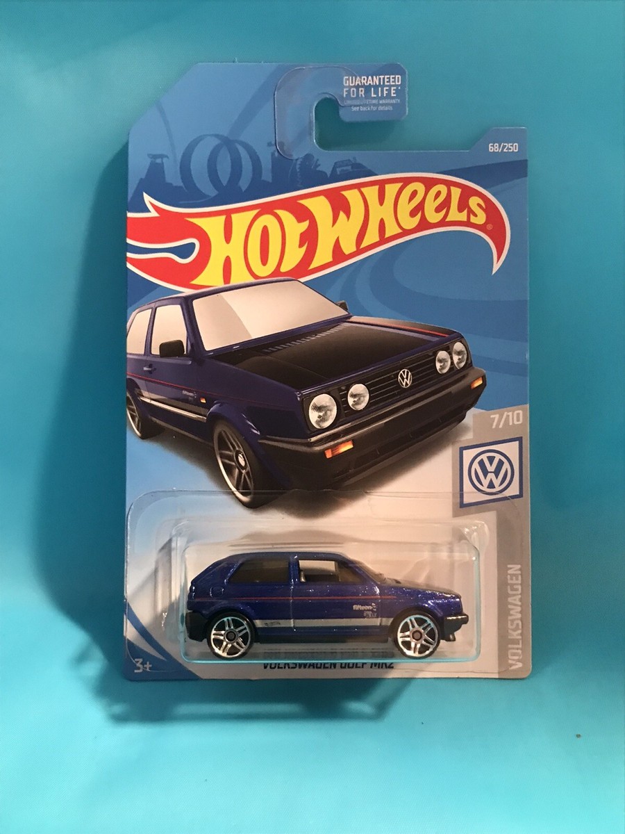 Hot Wheels Volkswagen Golf Mk2 Blue w Black Hood Fifteen 52