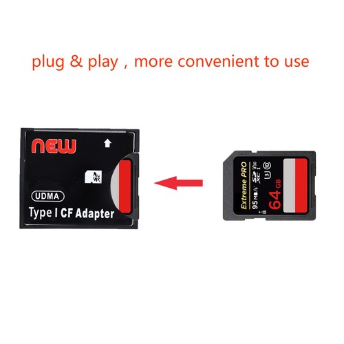 New SD to CF Adapter SDHC SDXC Compact Flash Type 1 Memory Card Reader - Picture 12 of 12