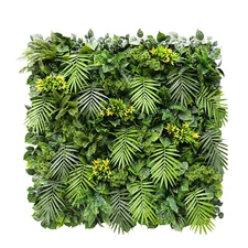 40" Artificial Grass Mats 3D Mixed Plant Wall Ledge Decor For Home Festival #8