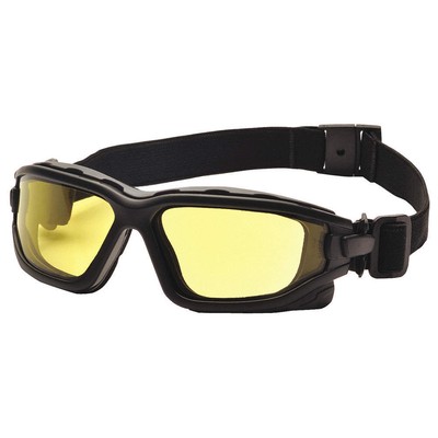 PYRAMEX SB7030SDT Dual Pane Goggle,Amber Lens,Antifog 23Y601