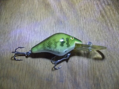 Mann's Razerback Mann's Deep Razorback Green Baby Bass RARE (HTF) Very Clean 2.25
