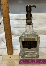 Upcycled Jack Daniel's Single Barrel Whiskey 750ml Glass Soap Pump Dispenser