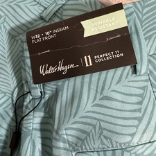 BRAND NEW Men's Walter Hagen Perfect 11 golf Shorts Leaf print Green Sz 32