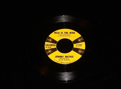 Vintage Record, JOHNNY MATHIS: WILD IS THE WIND, 45 rpm,1957,Soundtrack,#4-41060 - Picture 3 of 4