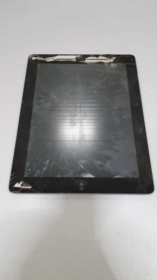 Apple iPad 4 A1458 WiFi 2048x1536 Plata No Funciona Pantalla Rota Para Piezas - Imagen 2 de 4
