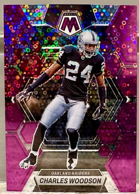 JERSEY # MATCH! Woodson 2023 Mosaic Purple Disco Charles Woodson 24/50! (1/1)!