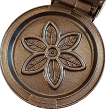 DASH FLOWER Mini Waffle Maker 4”   Mold, Nonstick Iron White *Discontinued*