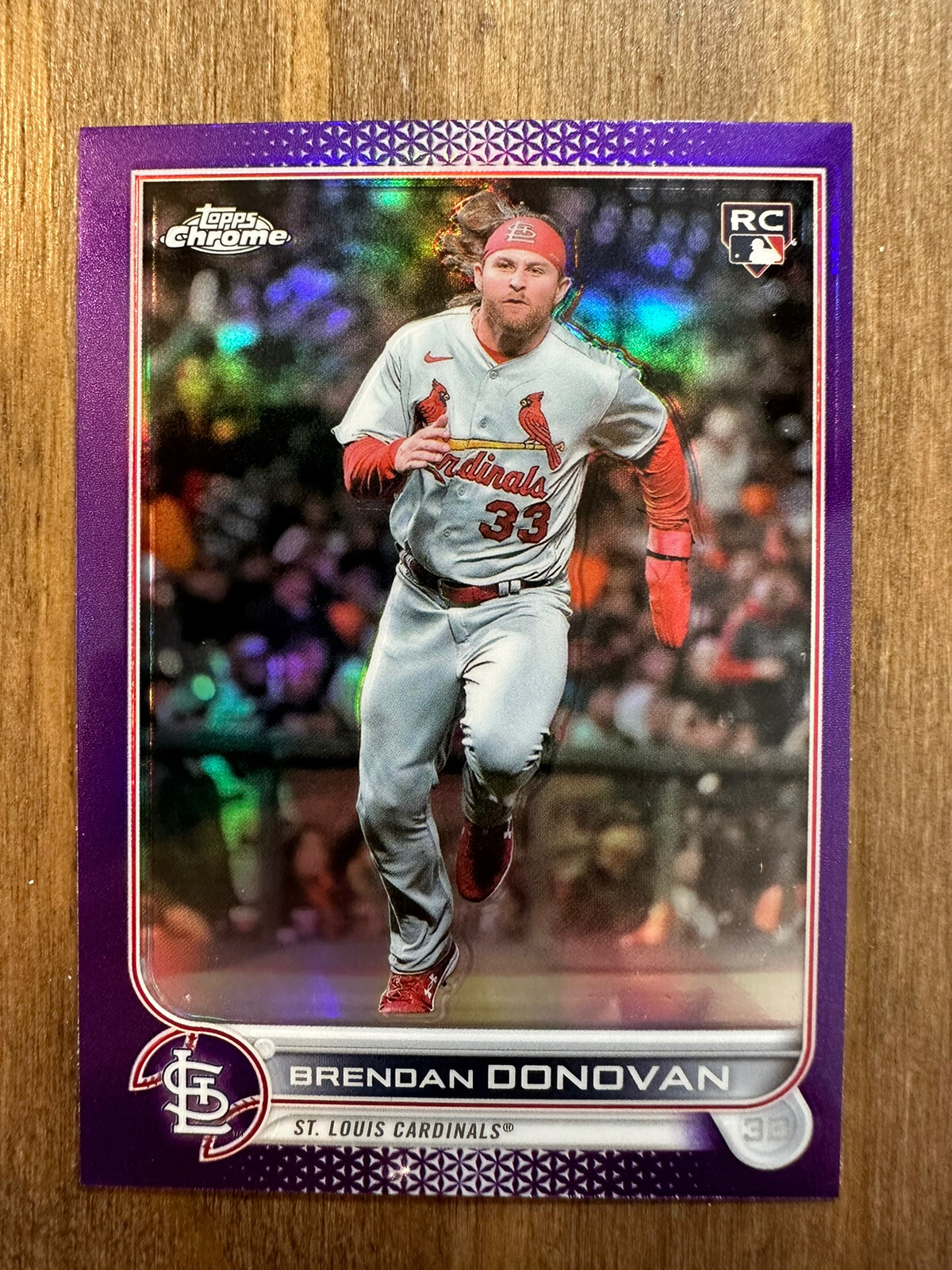 BRENDAN DONOVAN 2022 Topps Chrome Update Series PURPLE REFRACTOR RC #USC140