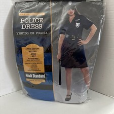 Costumes USA Police Dress Halloween Costume Womens One Size Fits Most.