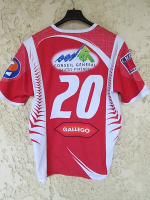 Maillot De Rugby Tarbes Pyrénées – Porté En Match, N°20 DUARIG, Taille M