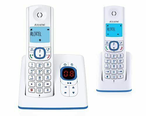 Téléphone Combiné Corde 4P4C 16.4 Pieds Bobiné Téléphone Fixe Téléphone