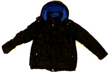 Calvin Klein - Black Winter Puffer Jacket - Removable Hood - Youth M 10/12