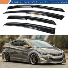 For 2011-2016 Hyundai Elantra Kdm Wavy Mugen Style Window Visors Rain Guards