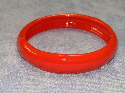 2 pieces 3D PRINTED bracelets Red & Dark red colour Chunky Bangle light bracelet - Picture 4 of 10