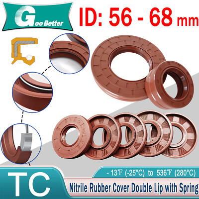 Oil Seal Metric Size Rotary Shaft Seal 5mm to 68mm shaft Fluororubber FKM 70