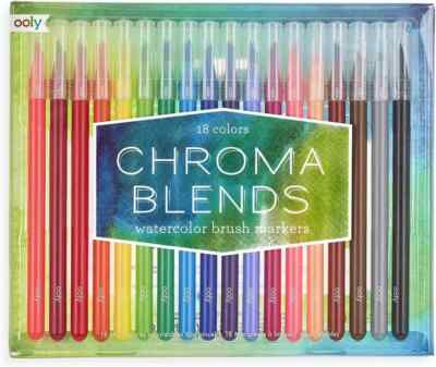 Chroma Blends Aquarell Pinselstifte Brush Pen Set 18 Stifte mit Pinselspitze NEU