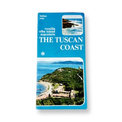Vintage 1971 Italian Seas Tuscan Coast Travel Guide + Foldout Maps Italy Brochur