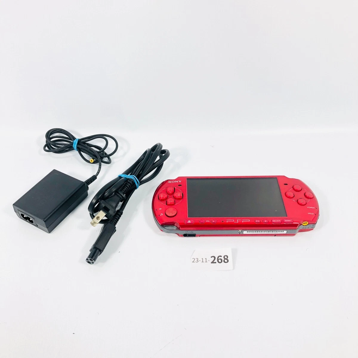 SONY PSP Playstation Portable Radiant Red PSP - 3000 RR Cable Console