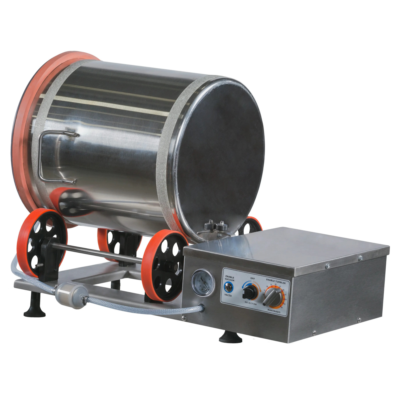 PRO-CUT KMV-25 17.5" Diameter Electric Vacuum Tumbler w/ 55 lb. Capacity
