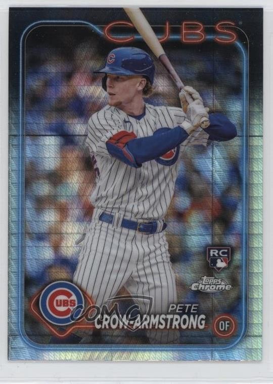2024 Topps Chrome Prism Refractor Pete Crow-Armstrong #16 4k5