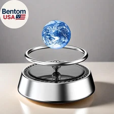 Rotating Car Air Freshener Solar Floating Earth Mars Stocking Stuffers Car Perfu