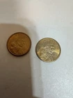 2x 2000 P D Sacagawea One Dollar Coin US Liberty Gold Color
