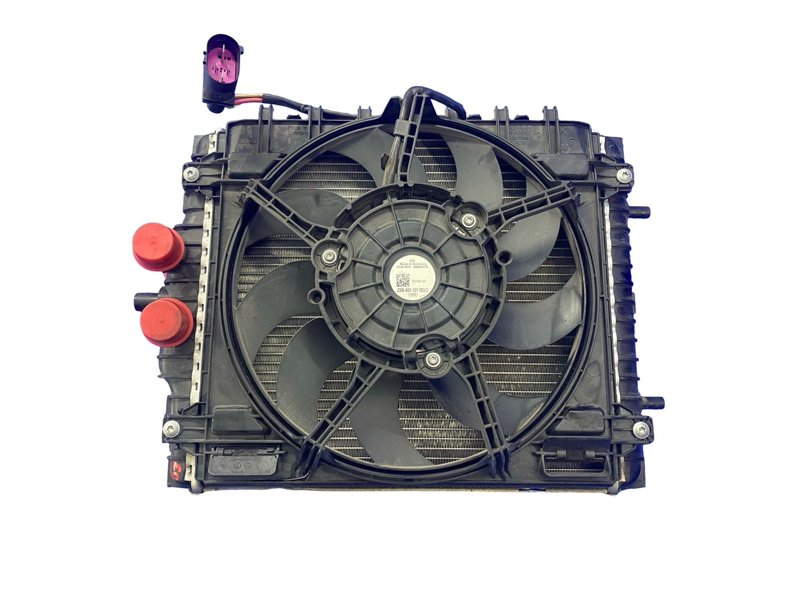 2017-2020 AUDI R8 HURACAN AWD 5.2L FRONT RIGHT OUTER RADIATOR AC CONDENSER FAN