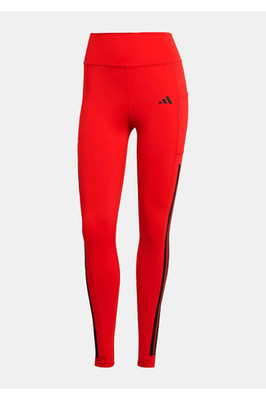Adidas Performance Damen Leggings OPTIME 3-STRIPES Full Length Größe M Pure Ruby