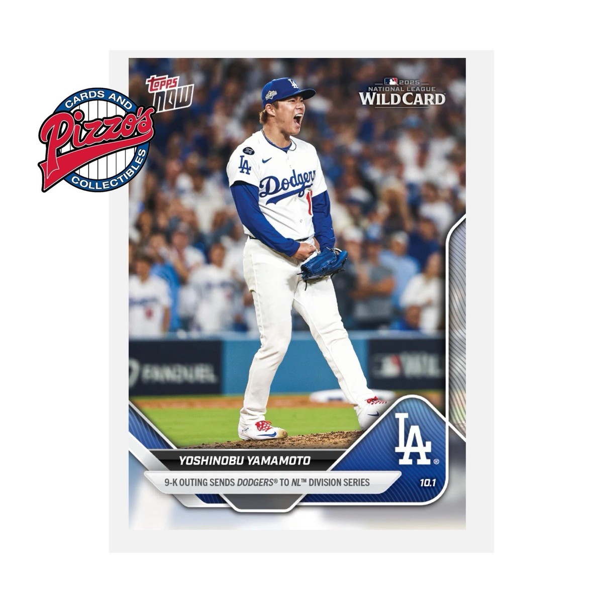 Yoshinobu Yamamoto Helps Dodgers Advance 2025 MLB Topps NOW Card 
