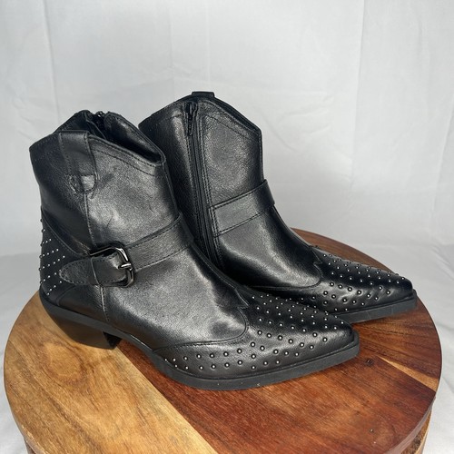 Estilo Emporio Black Ankle Boots 38