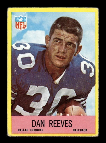 1967 Philadelphia #58 Dan Reeves GOOD ROOKIE CARD RC