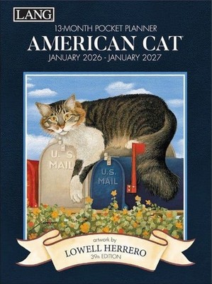 Lang American Cat   2026 Monthly Pocket Planner   [New]   4-1/2'' x 6-1/2''