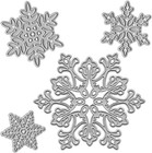 Metal Christmas Snow Flowers Cutting Dies for Card Making Photo Album Decoration