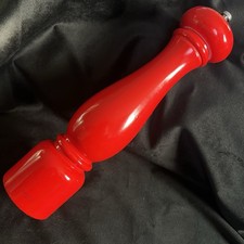 Bisetti Italy Red Lacquer Pepper Mill Grinder...